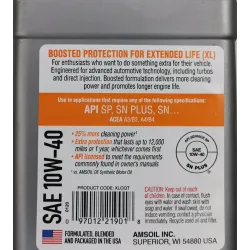 Ulei motor 10W-40 sintetic AMSOIL Extended Life, 946ml