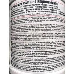 back label Lichid servodirectie