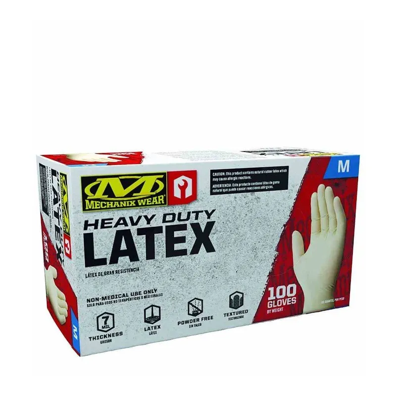 Mechanix Heavy Duty Latex Kesztyűk - 100 db-os szett M