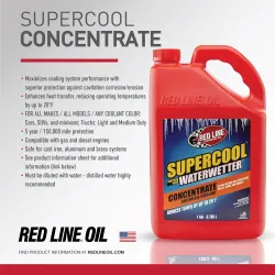 Antigel Red Line Supercool cu WaterWetter – lichid de răcire racing, 3.8L