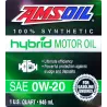AMSOIL Hybrid 0W-20 szintetikus motorolaj, 946ml