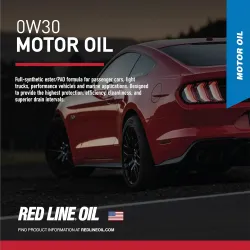 Ulei 0W30 Red Line – Full-sintetic PAO/Ester, BMW LL-04 & VW LongLife