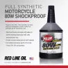 Ulei cutie moto 80W Red Line ShockProof – schimbări line, protecţie maximă