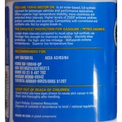Red Line 10W40 0.946L – Ulei motor full sintetic cu Ester A3/B4