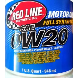 Red Line 0W20 – Ulei motor full-sintetic PAO/Ester, VW 508.00/509.00