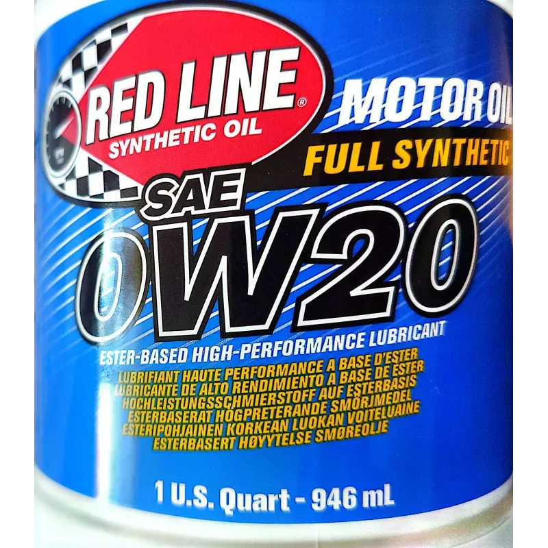Red Line 0W-20 Magas Teljesítményű Motorolaj, Teljes Szintetikus, 946ml