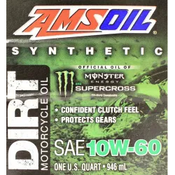 Масло 4T 10W-60 Пълно синтетично Amsoil Dirt, 946ml