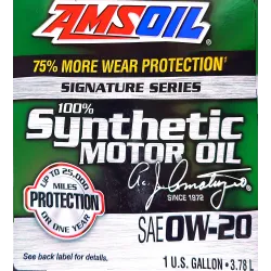 Ulei motor 0W-20 sintetic AMSOIL Signature, galon SUA, 3.8L