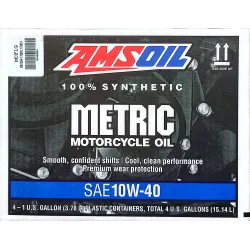 Amsoil Metric 10W-40 motorkerékpár olaj, USA gallon, 3.8L