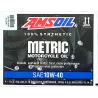 Amsoil Metric 10W-40 motorkerékpár olaj, USA gallon, 3.8L