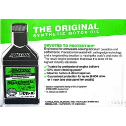 0W-16 szintetikus motorolaj AMSOIL Signature, 946ml