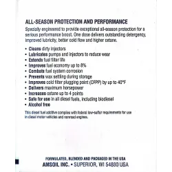 Aditiv motorina Amsoil 4 In One, 473ml