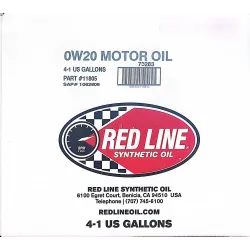 Red Line 0W20 3.8L – Ulei motor PAO/Ester Mid-SAPS Benzină & Diesel, Honda, Vw