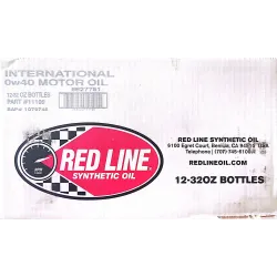 0W40 szintetikus Red Line Ester-alapú HP motorolaj, 946ml