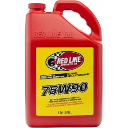 Ulei diferențial 75W-90 GL-5 LS sintetic Red Line, 3.8L – vedere frontală bidon