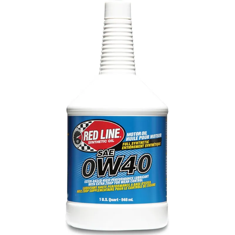 0W40 szintetikus Red Line Ester-alapú HP motorolaj, 946ml