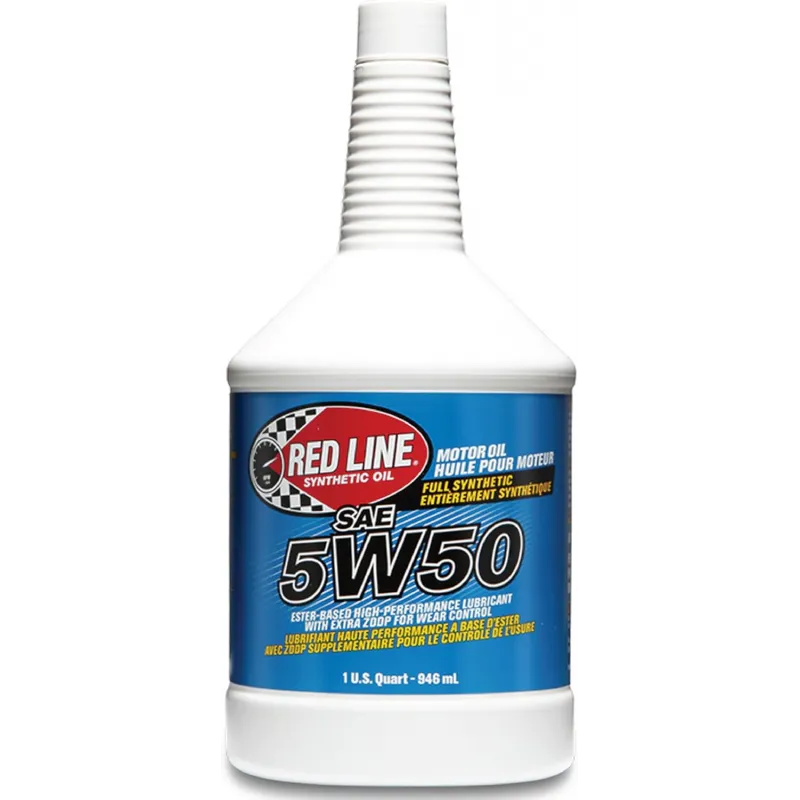 5W50 szintetikus motorolaj Red Line Ester-alapú HP, 946ml