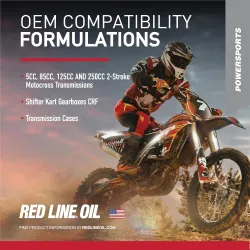Red Line 80W Motorcycle Gear Oil ShockProof – ulei sintetic cutie viteze moto pentru competiții și motocross