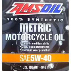 Ulei moto 5W40 sintetic premium AMSOIL pentru motocicletă 5W-40