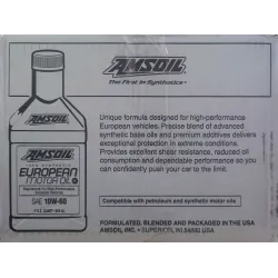 Синтетично моторно масло 10W-60, Amsoil European FS, 946ml