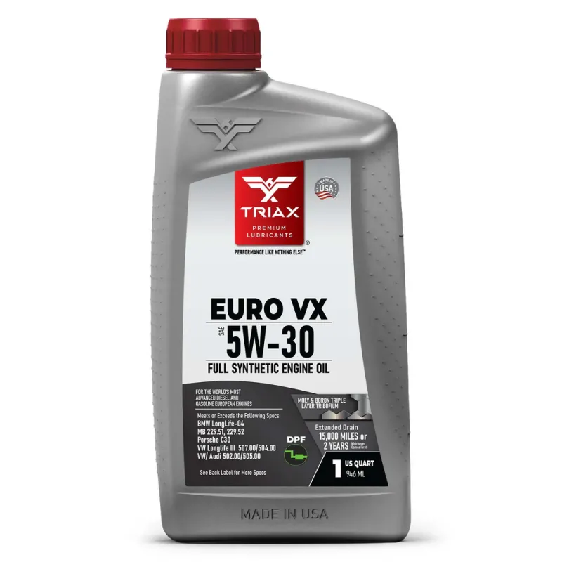 TRIAX Euro VX 5W30 PAO & Ester – Масло VW 504 507 ACEA C3 | BOUTIQUE OILS