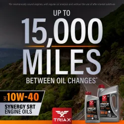 TRIAX Synergy SRT 10W-40 High Mileage PAO & Ester | BOUTIQUE OILS