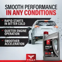 TRIAX Synergy SRT 0W-30 5QT – Ulei Motor Full Sintetic PAO Nano Boron | 20.000 mile