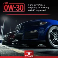 TRIAX Synergy SRT 0W-30 5QT – Пълна синтетика PAO + Ester, 4.73L