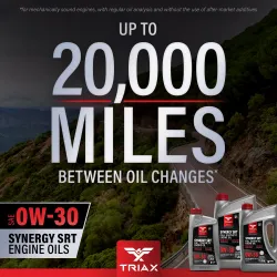 TRIAX Synergy SRT 0W-30 5QT – Ulei Motor Full Sintetic PAO Nano Boron | 20.000 mile