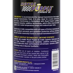 Royal Purple Synchromax 0.946L – Синтетична течност за ръчна кутия | BOUTIQUE OILS